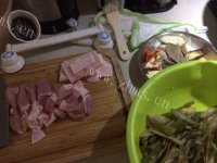 家常菜干豆角炖肉做法图解1)