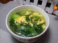 家常菜小白菜鸡蛋汤