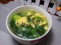 家常菜小白菜鸡蛋汤