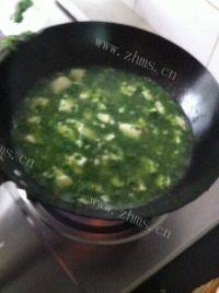 美味的荠菜豆腐汤做法图解10)