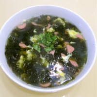 色泽鲜亮的紫菜蛋花汤做法图解8)