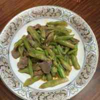 好吃的扁豆炒肉做法图解4)