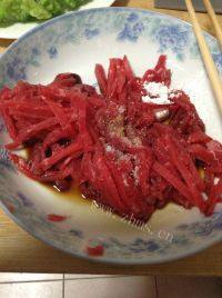 很有食欲的苦瓜牛肉做法图解3)