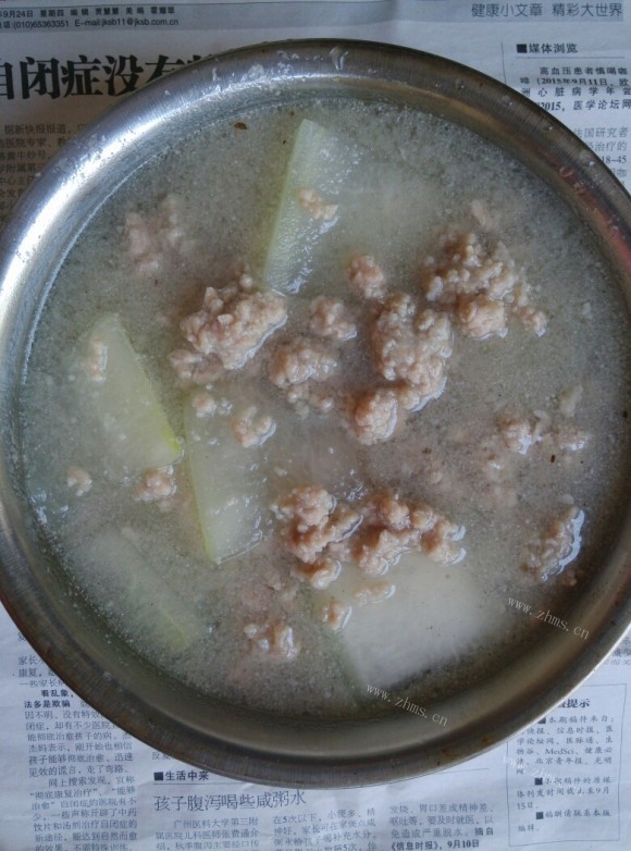 补水的冬瓜肉丸汤