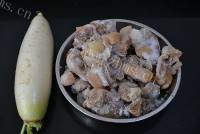 家常白萝卜炖羊肉做法图解1)
