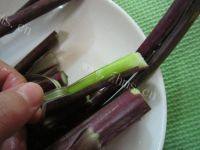 健康美食之清炒红菜苔做法图解2)