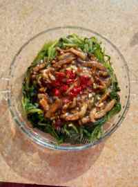 美味麻油茼蒿做法图解6)