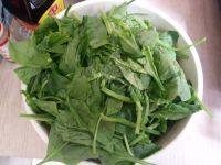 家常菜蒜香菠菜做法图解1)
