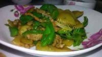肉丝青椒土豆片做法图解9)