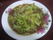 美味的甘蓝炒粉做法图解8)