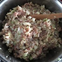 美味的猪肉白菜蒸饺做法图解6)