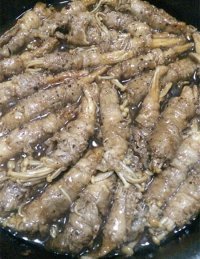 美味的羊肉卷金针菇做法图解8)