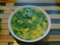 美味的香菜鸡蛋汤