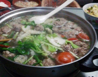 美味的肉圆子火锅做法图解9)