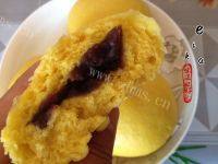 自己做的南瓜豆沙包