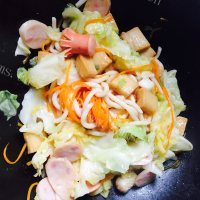 美味的炒乌冬面
