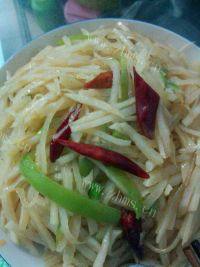 #健康食谱#酸辣土豆丝做法图解3)