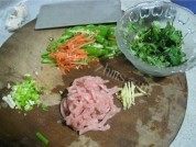 自己做的青椒肉丝面做法图解1)
