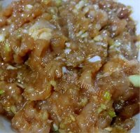 美食豇豆镶嵌珍珠丸做法图解13)