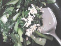 家常菜蒜蓉炒油菜做法图解4)