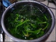 菠菜炒蛋做法图解1)