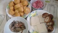 家常菜油豆腐镶肉做法图解1)