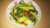 家常菜肉炒油菜