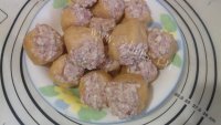 家常菜油豆腐镶肉做法图解7)