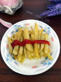 简单的烤薯条