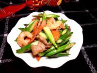 家常菜芦笋虾仁