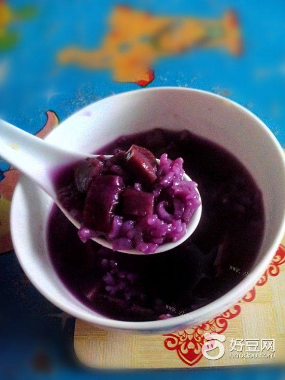 自制紫薯粥