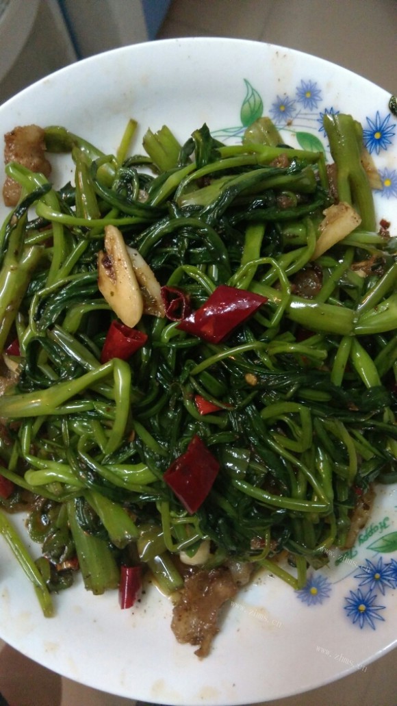家常蒜香空心菜