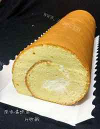 自制原味蛋糕卷