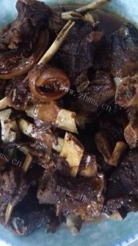 珍馐美味的红烧羊排做法图解7)