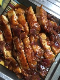 美味的黑椒鸡腿做法图解6)
