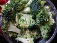 家常菜西兰花炒肉片做法图解1)