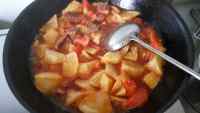 西红柿牛腩炖土豆的做法图解七