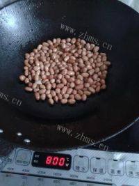 下酒菜油炸花生米做法图解2)