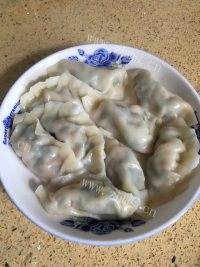 美味的猪肉胡萝卜饺子