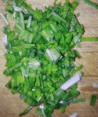 美味的香菇炒饭做法图解4)