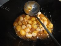 美味的番茄鹌鹑蛋做法图解4)