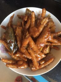 喷香的红烧鸡爪做法图解12)