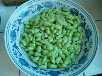 毛豆炒肉丝自制做法图解1)