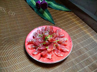 美味的清蒸腊肠