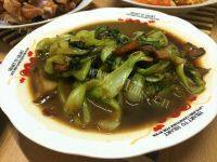 油菜炒肉自制