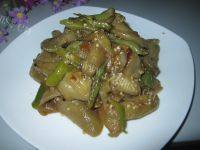 家常菜辣炒茄条