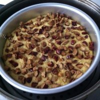 自制南瓜红枣发糕做法图解7)