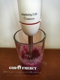 自制紫薯米糊做法图解9)