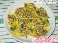自己做的香葱鸡蛋卷
