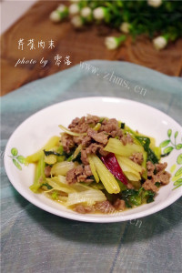 家常菜芹菜肉末